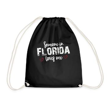 Quelqu’un en Floride m’aime - Sac de sport léger - noir - Devant