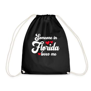 Quelqu’un en Floride m’aime - Sac de sport léger - noir - Devant
