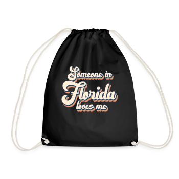 Quelqu’un en Floride m’aime - Sac de sport léger - noir - Devant