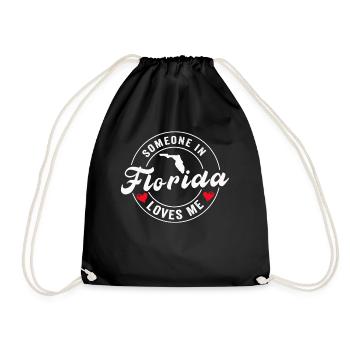 Quelqu’un en Floride m’aime - Sac de sport léger - noir - Devant