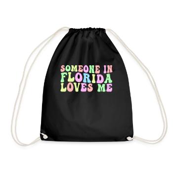 Quelqu’un en Floride m’aime - Sac de sport léger - noir - Devant