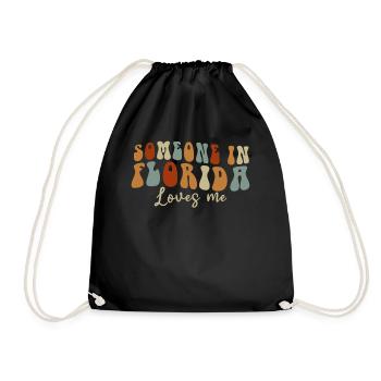Quelqu’un en Floride m’aime - Sac de sport léger - noir - Devant