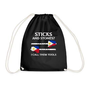 Arnis Eskrima Kali Arts Philippins FMA - Sac de sport léger - noir - Devant