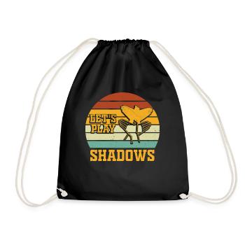 Jouons à Shadows Shadow Puppetry - Sac de sport léger - noir - Devant