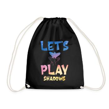 Jouons à Shadows Shadow Puppetry - Sac de sport léger - noir - Devant