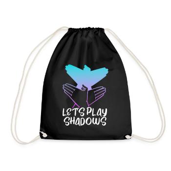 Shadow Puppetry Puppet Show Art - Drawstring Bag - black - Front