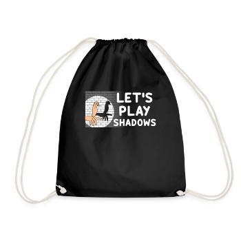 Playing With Light And Darkness Shadow - Drawstring Bag - black - Front
