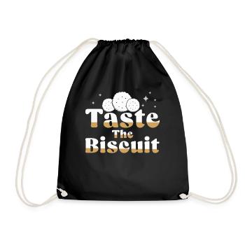 Taste The Biscuit Taste The Goodness - Drawstring Bag - black - Front