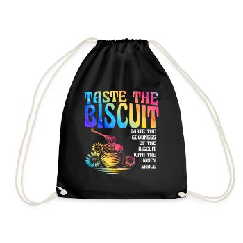 Taste The Biscuit Taste The Goodness - Drawstring Bag - black - Front