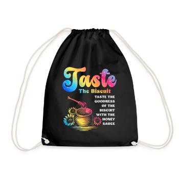 Taste The Biscuit Taste The Goodness - Drawstring Bag - black - Front