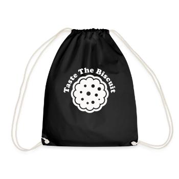Taste The Biscuit Taste The Goodness - Drawstring Bag - black - Front
