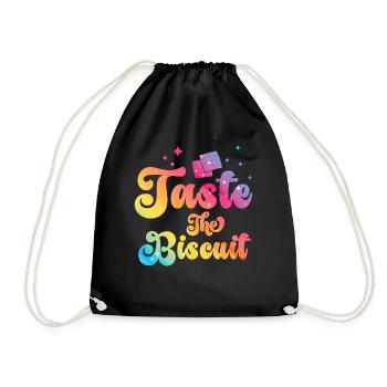 Goûtez le biscuit Goûtez les bienfaits - Sac de sport léger - noir - Devant