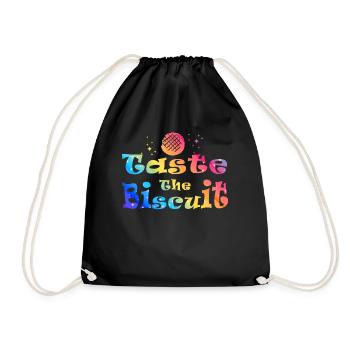 Taste The Biscuit Taste The Goodness - Drawstring Bag - black - Front