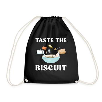 Taste The Biscuit Taste The Goodness - Drawstring Bag - black - Front