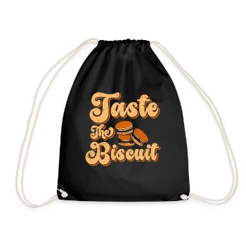 Taste The Biscuit Taste The Goodness - Drawstring Bag - black - Front