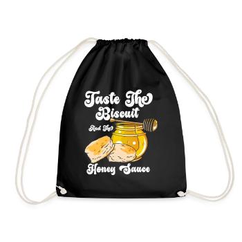 Goûtez le biscuit Goûtez les bienfaits - Sac de sport léger - noir - Devant