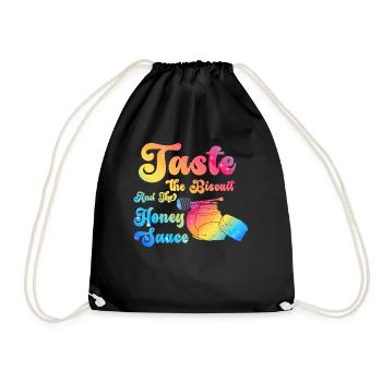 Taste The Biscuit Taste The Goodness - Drawstring Bag - black - Front