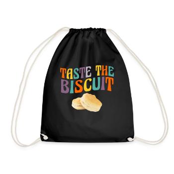 Taste The Biscuit Taste The Goodness - Drawstring Bag - black - Front