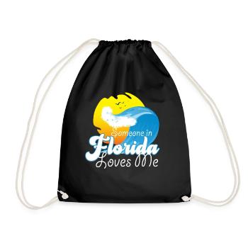 Quelqu’un en Floride m’aime - Sac de sport léger - noir - Devant