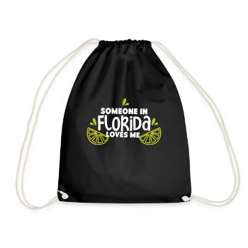 Quelqu’un en Floride m’aime - Sac de sport léger - noir - Devant