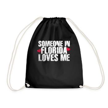 Quelqu’un en Floride m’aime - Sac de sport léger - noir - Devant