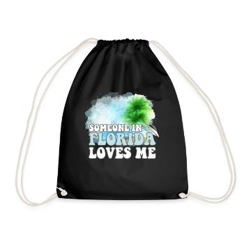 Quelqu’un en Floride m’aime - Sac de sport léger - noir - Devant