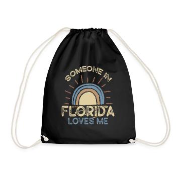 Quelqu’un en Floride m’aime - Sac de sport léger - noir - Devant