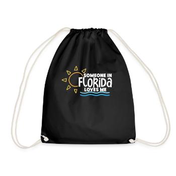Quelqu’un en Floride m’aime - Sac de sport léger - noir - Devant