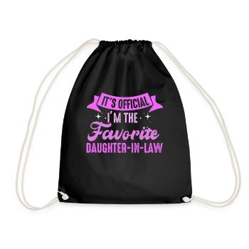 I'm The Favorite Daughter-In-Law - Drawstring Bag - black - Front