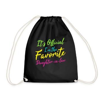 I'm The Favorite Daughter-In-Law - Drawstring Bag - black - Front