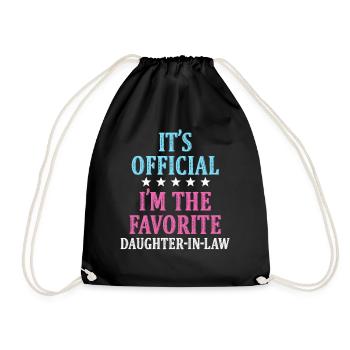 I'm The Favorite Daughter-In-Law - Drawstring Bag - black - Front