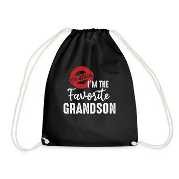 C’est officiel Je suis le petit-fils préféré - Sac de sport léger - noir - Devant