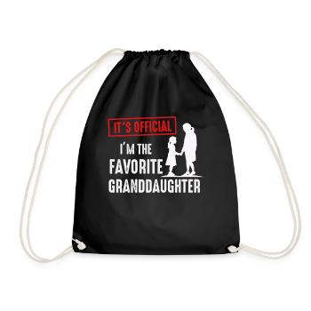 Je suis la petite-fille préférée - Sac de sport léger - noir - Devant
