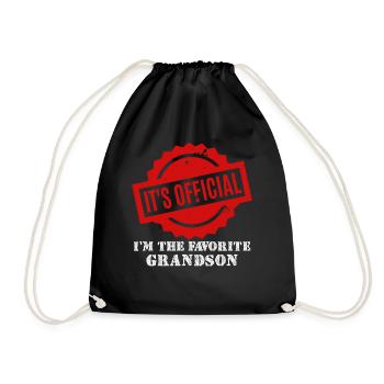 C’est officiel Je suis le petit-fils préféré - Sac de sport léger - noir - Devant