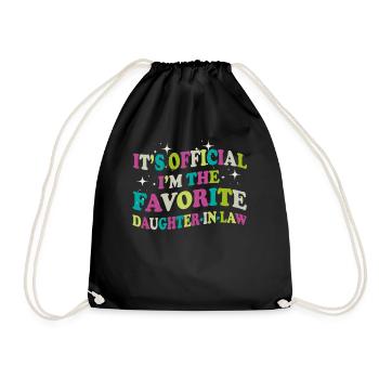I'm The Favorite Daughter-In-Law - Drawstring Bag - black - Front
