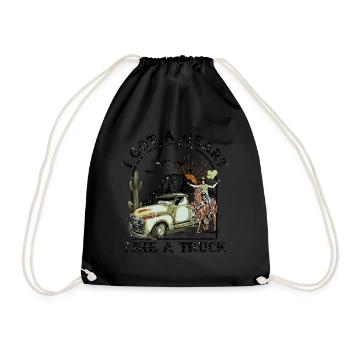I Got A Heart Like A Truck - Drawstring Bag - black - Front