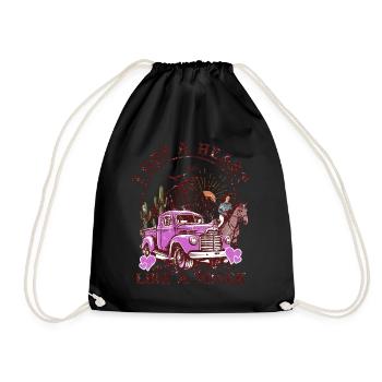 I Got A Heart Like A Truck - Drawstring Bag - black - Front