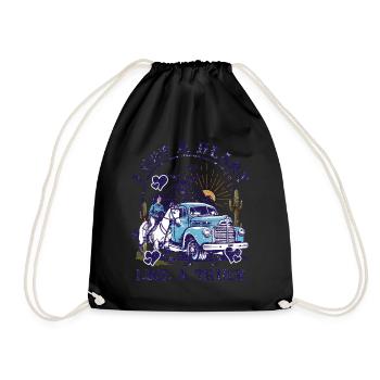 I Got A Heart Like A Truck - Drawstring Bag - black - Front