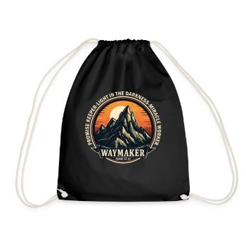 Waymaker Promise Keeper Miracle Worker - Drawstring Bag - black - Front