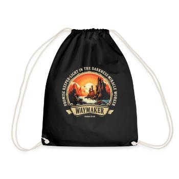 Waymaker Promise Keeper Miracle Worker - Drawstring Bag - black - Front