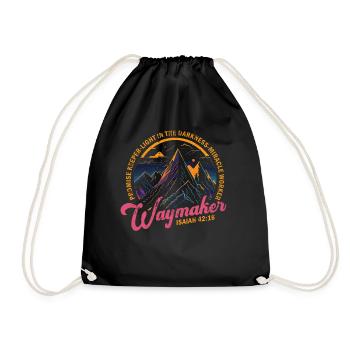 Waymaker Promise Keeper Miracle Worker - Drawstring Bag - black - Front