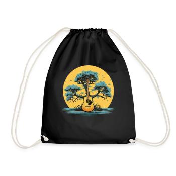 Yggdrasil Nature Musicien Arbre De Vie - Sac de sport léger - noir - Devant
