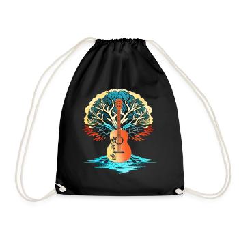 Yggdrasil Nature Musicien Arbre De Vie - Sac de sport léger - noir - Devant
