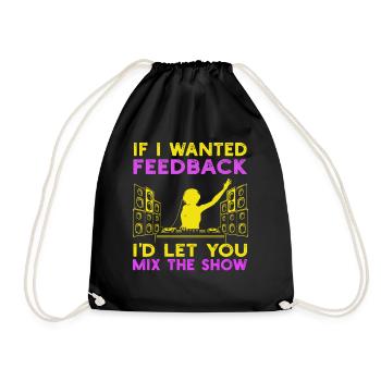 Si je voulais un ingénieur du son en retour - Sac de sport léger - noir - Devant