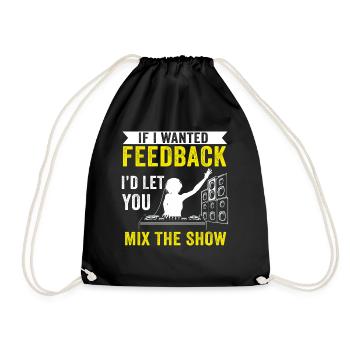 Si je voulais un ingénieur du son en retour - Sac de sport léger - noir - Devant