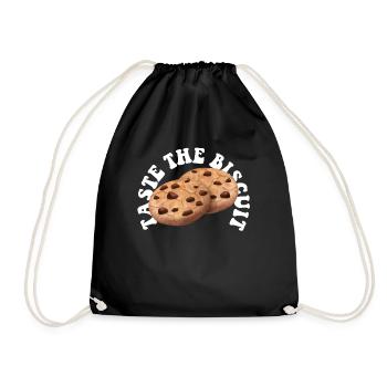 Taste The Biscuit Taste The Goodness - Drawstring Bag - black - Front