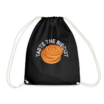Goûtez le biscuit Goûtez les bienfaits - Sac de sport léger - noir - Devant