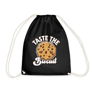 Taste The Biscuit Taste The Goodness - Drawstring Bag - black - Front