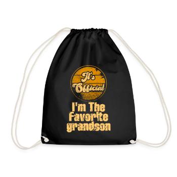 C'est officiel, je suis le petit-fils préféré - Sac de sport léger - noir - Devant