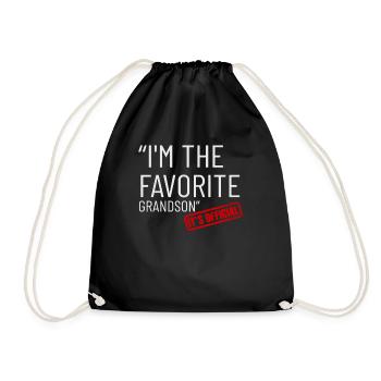 C'est officiel, je suis le petit-fils préféré - Sac de sport léger - noir - Devant